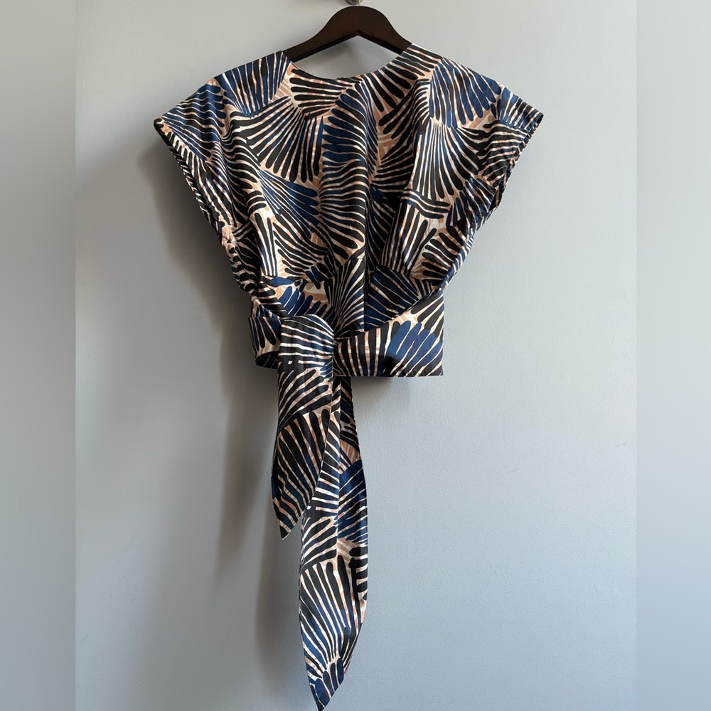 Cara Cara Bianca Women's Top in Palm Stripe XS
